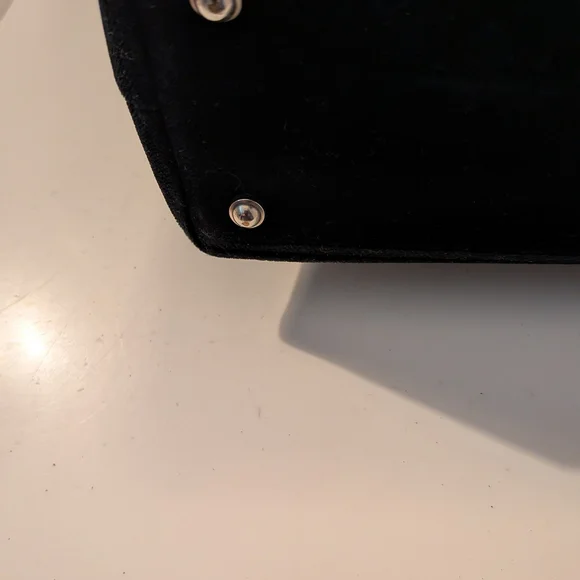 RARE Kate Spade Black Velvet "Original" Large Tote Bag  | Made in ITALY - Picture 5 of 5